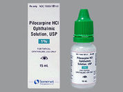 Pilocarpine Hcl: Esto es un Gotas imprimido con nada en la parte delantera, nada en la parte posterior, y es fabricado por None.