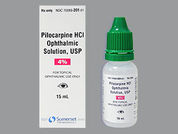 Pilocarpine Hcl: Esto es un Gotas imprimido con nada en la parte delantera, nada en la parte posterior, y es fabricado por None.