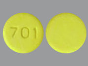 Bumetanide: This is a Tablet imprinted with 701 on the front, nothing on the back.