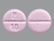 Levothyroxine Sodium: This is a Tablet imprinted with P  10 on the front, nothing on the back.