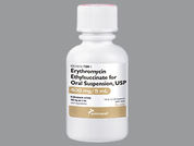 Erythromycin Ethylsuccinate: This is a Suspension Reconstituted Oral imprinted with nothing on the front, nothing on the back.