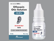 Ofloxacin: This is a Drops imprinted with nothing on the front, nothing on the back.