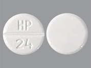Buspirone Hcl: This is a Tablet imprinted with HP  24 on the front, nothing on the back.