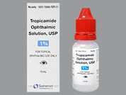 Tropicamide: This is a Drops imprinted with nothing on the front, nothing on the back.