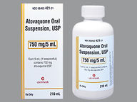 Suspensión Oral de 210.0 final dose form(s) of 750 Mg/5Ml de Atovaquone