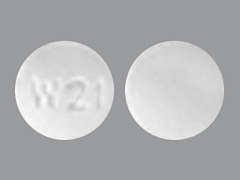 This is a white round Tablet Sublingual imprinted with W21 on the front, nothing on the back, and is manufactured by ACCORD HEALTHCA.