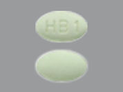 Cinacalcet Hcl: This is a Tablet imprinted with HB1 on the front, nothing on the back.