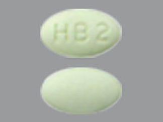 This is a Tablet imprinted with HB2 on the front, nothing on the back.