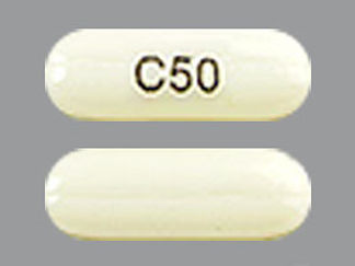 This is a Capsule imprinted with C50 on the front, nothing on the back.