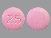 Paroxetine Er: Esto es un Tableta Er 24 Hr imprimido con 25 en la parte delantera, nada en la parte posterior, y es fabricado por None.