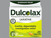 Dulcolax: This is a Tablet Dr imprinted with BI on the front, 12 on the back.