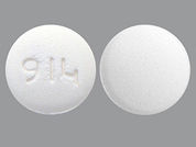 Erlotinib Hcl: This is a Tablet imprinted with 914 on the front, nothing on the back.