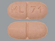 Candesartan-Hydrochlorothiazid: This is a pink oval Tablet imprinted with ML 71 on the front, nothing on the back, and is manufactured by MACLEODS PHARMA.