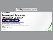 Formoterol Fumarate: This is a Vial Nebulizer imprinted with nothing on the front, nothing on the back.