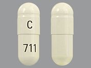 Clomipramine Hcl: Esto es un Cápsula imprimido con C en la parte delantera, 711 en la parte posterior, y es fabricado por None.