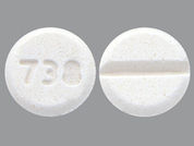 Midodrine Hcl: This is a Tablet imprinted with 738 on the front, nothing on the back.