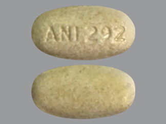 This is a Tablet Er imprinted with ANI 292 on the front, nothing on the back.