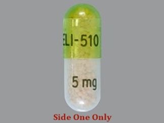 Esto es un Cápsula Er 24 Hr imprimido con ELI-510 en la parte delantera, 5 mg en la parte posterior, y es fabricado por None.