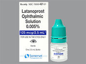 Latanoprost: Esto es un Gotas imprimido con nada en la parte delantera, nada en la parte posterior, y es fabricado por None.