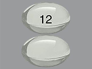 This is a Capsule imprinted with 12 on the front, nothing on the back.