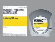 Fluticasone-Salmeterol: This is a Blister With Inhalation Device imprinted with nothing on the front, nothing on the back.