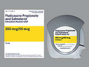 Fluticasone-Salmeterol: This is a white Blister With Inhalation Device imprinted with nothing on the front, nothing on the back, and is manufactured by WEST-WARD/HIKMA.