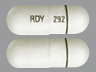 This is a Capsule imprinted with RDY on the front, 292 on the back.
