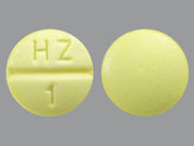 Methotrexate: This is a Tablet imprinted with HZ 1 on the front, nothing on the back.