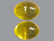 Benzonatate: This is a yellow oval Capsule imprinted with 1 on the front, nothing on the back, and is manufactured by RISING PHARM.