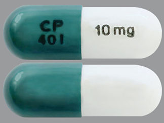 Esto es un Cápsula LP Bifásico 30-70 imprimido con CP  401 en la parte delantera, 10mg en la parte posterior, y es fabricado por None.