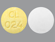 Carisoprodol-Aspirin-Codeine: This is a Tablet imprinted with CL  024 on the front, nothing on the back.