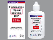Fluocinonide: Esto es un Solución No Oral imprimido con nada en la parte delantera, nada en la parte posterior, y es fabricado por None.