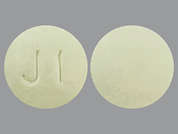 Estradiol-Norethindrone Acetat: Esto es un Tableta maraillo pálido redondo imprimido con J1 en la parte delantera, nada en la parte posterior, y es fabricado por INGENUS PHARMAC.