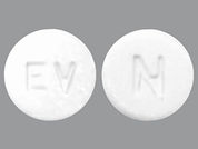 Everolimus: Esto es un Tableta imprimido con EV en la parte delantera, N en la parte posterior, y es fabricado por None.