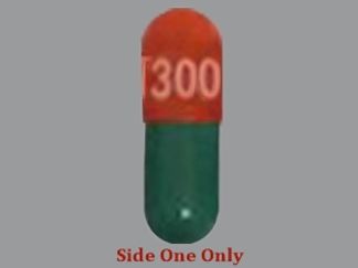 This is a Capsule imprinted with AT300 on the front, nothing on the back.