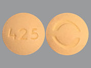 Imipramine Hcl: This is a Tablet imprinted with logo on the front, 425 on the back.