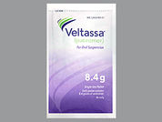 Veltassa: This is a Powder In Packet imprinted with nothing on the front, nothing on the back.