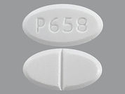 Norethindrone Acetate: This is a Tablet imprinted with P658 on the front, nothing on the back.