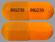 Mexiletine Hcl: This is a Capsule imprinted with ING239 on the front, ING239 on the back.