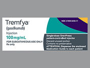Tremfya: This is a Auto-injector imprinted with nothing on the front, nothing on the back.