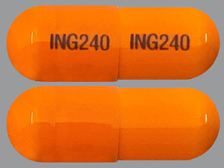 This is a Capsule imprinted with ING240 on the front, ING240 on the back.