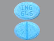 Triazolam: This is a Tablet imprinted with ING  646 on the front, nothing on the back.