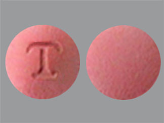 This is a Tablet Er Multiphase imprinted with T on the front, nothing on the back.