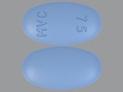 Selzentry: This is a Tablet imprinted with MVC 75 on the front, nothing on the back.