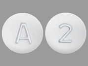 Melphalan Hcl: This is a Tablet imprinted with A on the front, 2 on the back.