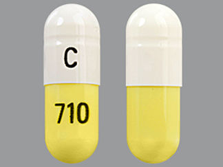 This is a Capsule imprinted with C on the front, 710 on the back.