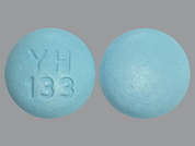 Bupropion Sr: This is a Tablet Sustained-release 12 Hr imprinted with YH  133 on the front, nothing on the back.