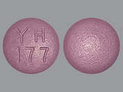 Bupropion Sr: This is a Tablet Sustained-release 12 Hr imprinted with YH  177 on the front, nothing on the back.
