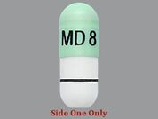 Droxidopa: This is a Capsule imprinted with MD 8 on the front, nothing on the back.