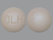 Olmesartan-Hydrochlorothiazide: Esto es un Tableta imprimido con OLH en la parte delantera, nada en la parte posterior, y es fabricado por None.